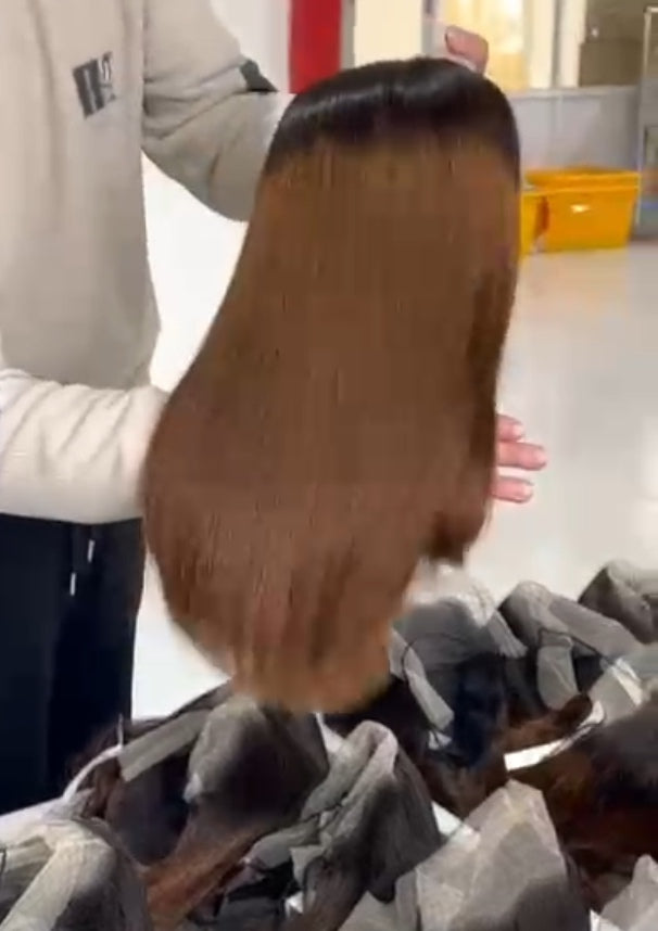 13x4 Double Drawn 16inch Ombre
