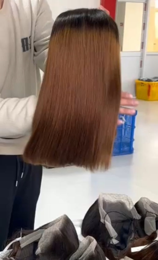 13x4 Double Drawn 16inch Ombre
